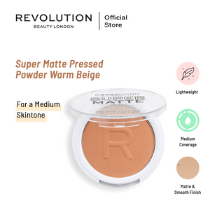 Relove By Revolution 'Super Matte Pressed Powder | Warm Beige'