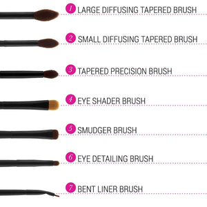 bh Cosmetics 'Smokey Eye Essential' 7 Piece Brush Set