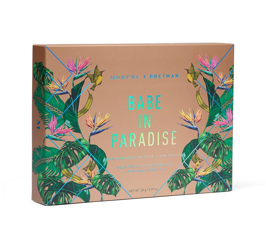 BRETMAN'S BABE IN PARADISE HIGHLIGHTER PALETTE PACKAGING